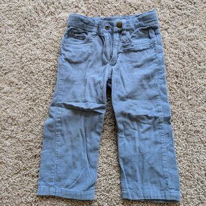Kids Rugged Butts Corduroy Pants in Slate Blue, size 2T